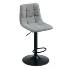 2 Living Room Stools with Fabric Seat in Different Colors - Corrente Viadurini