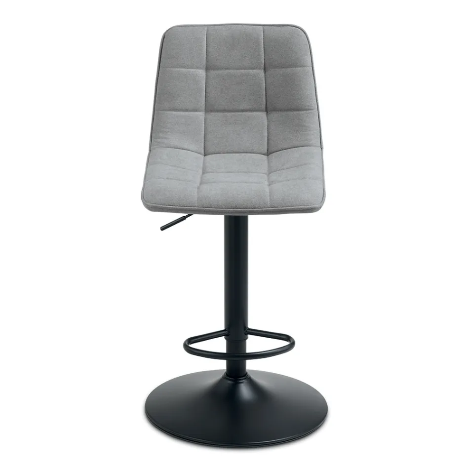 2 Living Room Stools with Fabric Seat in Different Colors - Corrente Viadurini