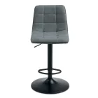 2 Living Room Stools with Fabric Seat in Different Colors - Corrente Viadurini