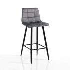2 Living Room Stools in Fabric and Metal - Copper Viadurini