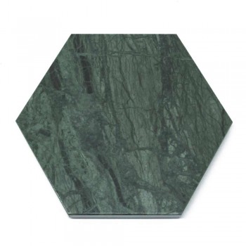 2 Hexagonal Coasters in White, Black or Green Marble Made in Italy - Paulo