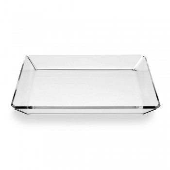 2 Modern Design Entrance Plexiglass Tray in Transparent Plexiglass - Tonio