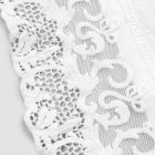 2 Placemats in Pure White Linen with Frame or Lace Made in Italy - Davincino Viadurini