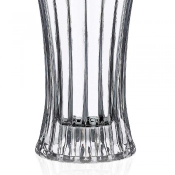 2 Design Decoration Vases in Transparent Eco Crystal Decorated Luxury - Senzatempo
