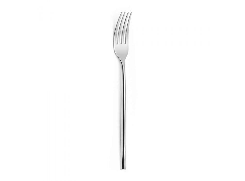 24 Polished Steel Cutlery Triangular Design Elegant Modern Design - Caplin Viadurini
