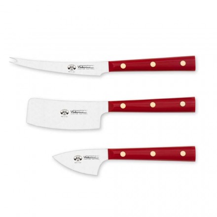 3 Berti Stainless Steel Cheese Knives Exclusive for Viadurini - Asiago Viadurini