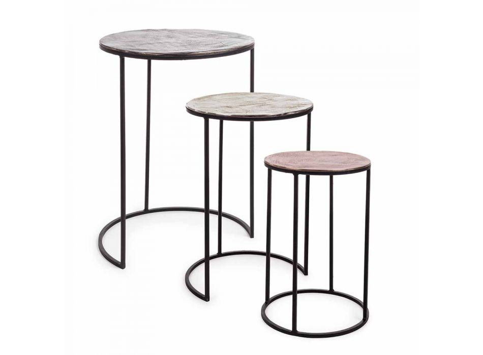 3 Round Coffee Tables in Aluminum and Steel Homemotion - Sempronio