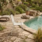 4 Traditional Metal Garden Armchairs Made in Italy - Edris Viadurini