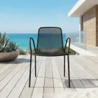 4 Traditional Metal Garden Armchairs Made in Italy - Edris Viadurini