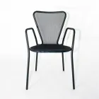 4 Modern Design Metal Outdoor Armchairs Made in Italy - Varmo Viadurini