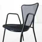 4 Modern Design Metal Outdoor Armchairs Made in Italy - Varmo Viadurini