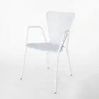 4 Modern Design Metal Outdoor Armchairs Made in Italy - Varmo Viadurini