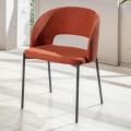 4 Chairs with Fabric Seat of Different Finishes and Metal - Provence