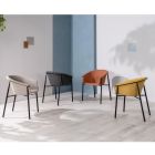 4 Chairs with Fabric Seat Available in Different Finishes - Tuscany Viadurini
