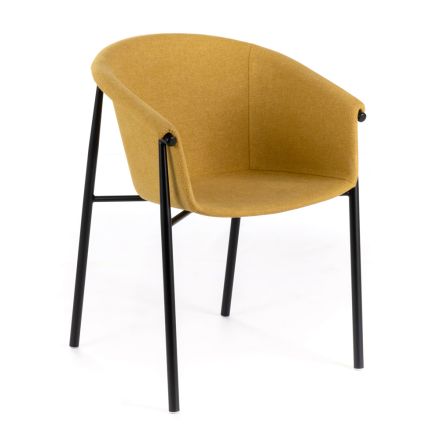 4 Chairs with Fabric Seat Available in Different Finishes - Tuscany Viadurini