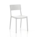 4 Stackable Outdoor and Indoor Chairs in Polypropylene - Cervina