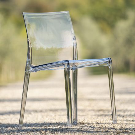 4 Outdoor and Indoor Chairs in Polycarbonate of Different Colors - Have Viadurini