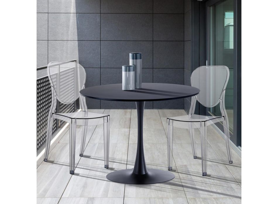 4 Outdoor and Indoor Chairs in Transparent Polycarbonate - Spinosa Viadurini