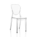 4 Outdoor and Indoor Chairs in Transparent Polycarbonate - Spinosa