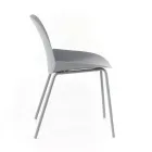 4 Outdoor and Indoor Chairs Made of Polypropylene and Metal - Bloody Viadurini