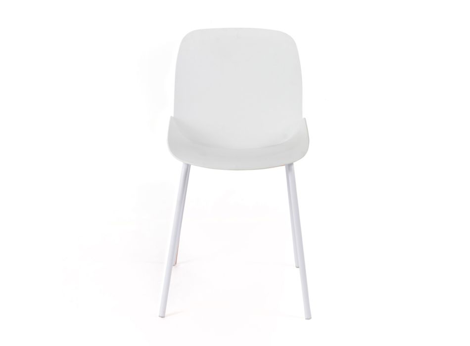 4 Outdoor and Indoor Chairs Made of Polypropylene and Metal - Bloody Viadurini