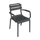 4 UV-Resistant Polypropylene Garden Chairs - Amarillis Viadurini