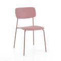 4 Dining Chairs in Steel and Polypropylene - Aquila
