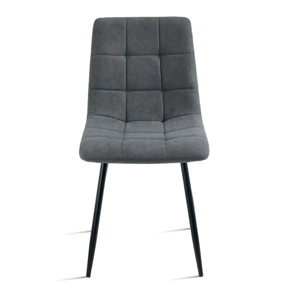 4 Living Room Chairs with Fabric Seats in Different Colors - Current Viadurini