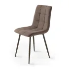 4 Living Room Chairs with Fabric Seats in Different Colors - Current Viadurini