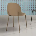4 Polypropylene Living Room Chairs with Metal Frame - Dinamo Viadurini