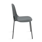 4 Polypropylene Living Room Chairs with Metal Frame - Dinamo Viadurini