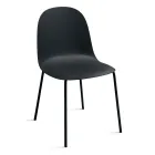 4 Polypropylene Living Room Chairs with Metal Frame - Dinamo Viadurini