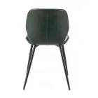 4 Living Room Chairs in Soft-touch of Different Colors and Metal Legs - Spritz Viadurini