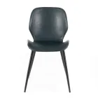 4 Living Room Chairs in Soft-touch of Different Colors and Metal Legs - Spritz Viadurini