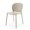 4 Modern Colored Design Stackable Chairs in Polypropylene - Pocahontas