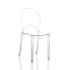 4 Stackable Outdoor and Indoor Chairs in Polycarbonate - Horse Viadurini