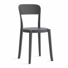 4 Outdoor Stackable Polypropylene Chairs Made in Italy Design - Alexus Viadurini