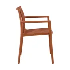 4 Stackable Garden Chairs in UV-Resistant Polypropylene - Ondara Viadurini