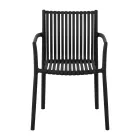 4 Stackable Garden Chairs in UV-Resistant Polypropylene - Ondara Viadurini