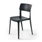 4 Stackable Polypropylene Living Room Chairs in Different Colors - Slancio Viadurini