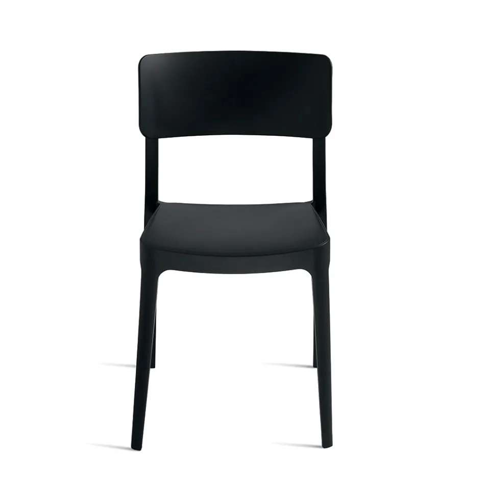 4 Stackable Polypropylene Living Room Chairs in Different Colors - Slancio Viadurini