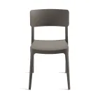 4 Stackable Polypropylene Living Room Chairs in Different Colors - Slancio Viadurini