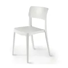 4 Stackable Polypropylene Living Room Chairs in Different Colors - Slancio Viadurini