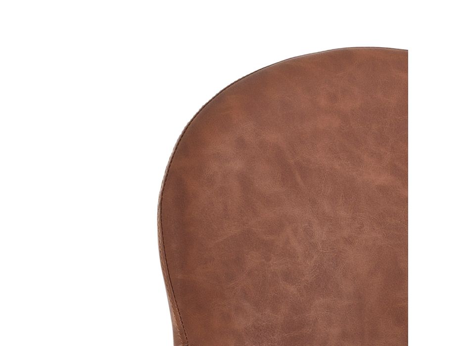 4 Synthetic Leather Chairs in Different Finishes - Amaranth Viadurini
