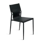 4 Chairs in Colored Faux Leather and Painted Metal Base - Comedy Viadurini