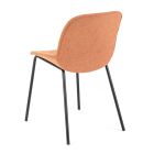 4 Fabric Chairs, Polypropylene Structure and Metal Legs - Patchulli Viadurini