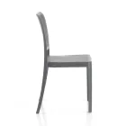 4 Stackable Indoor and Outdoor Chairs in Polypropylene - Peacock Viadurini