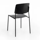 4 Chairs Made with Polypropylene Seat of Different Finishes and Metal - Daiquiri Viadurini