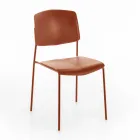 4 Chairs Made with Polypropylene Seat of Different Finishes and Metal - Daiquiri Viadurini