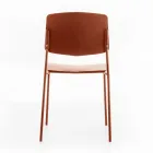 4 Chairs Made with Polypropylene Seat of Different Finishes and Metal - Daiquiri Viadurini